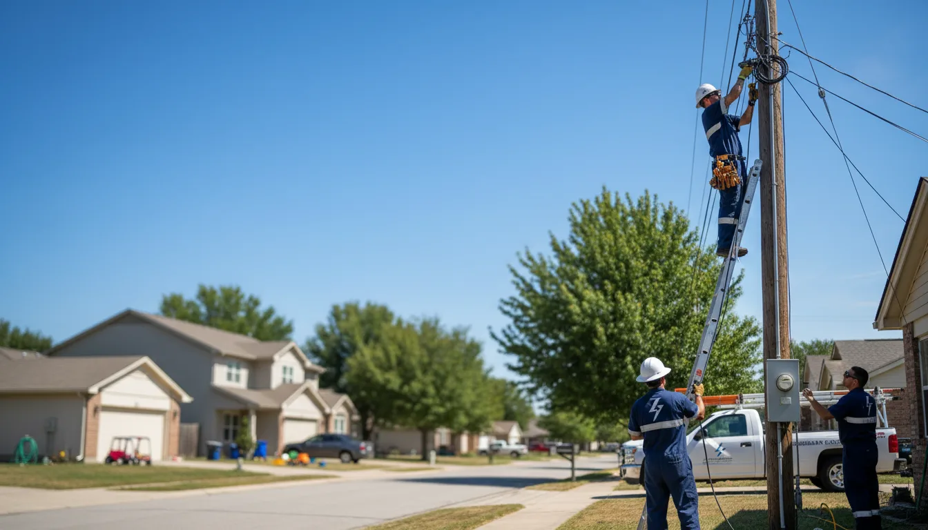 Residential electrician providing installation services in Mount Blanchard, OH